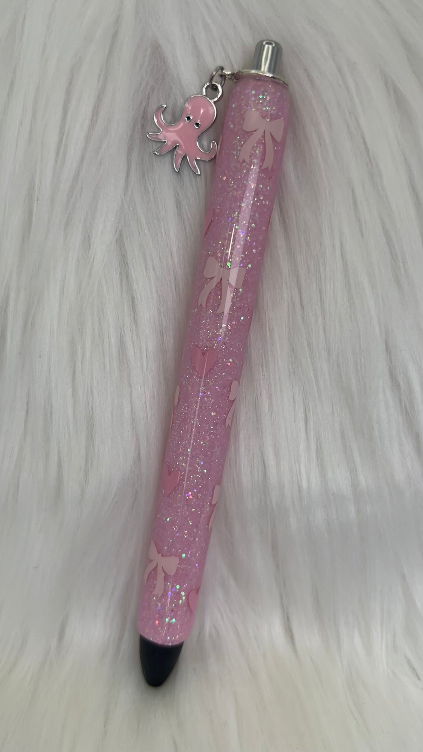 Baby Pink Bows (with Charm)