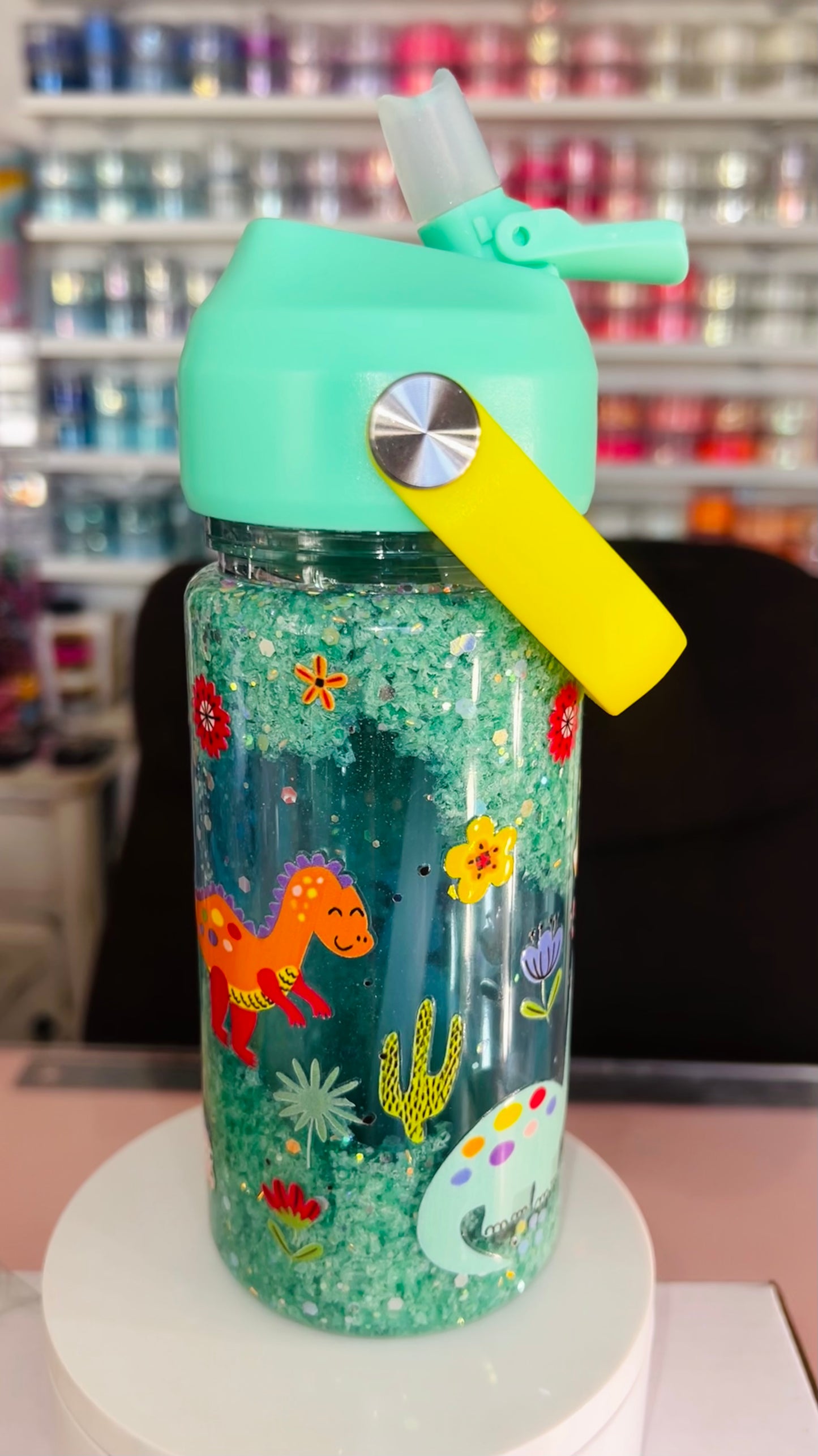 10oz Acrylic Snowglobe Tumbler for Kids