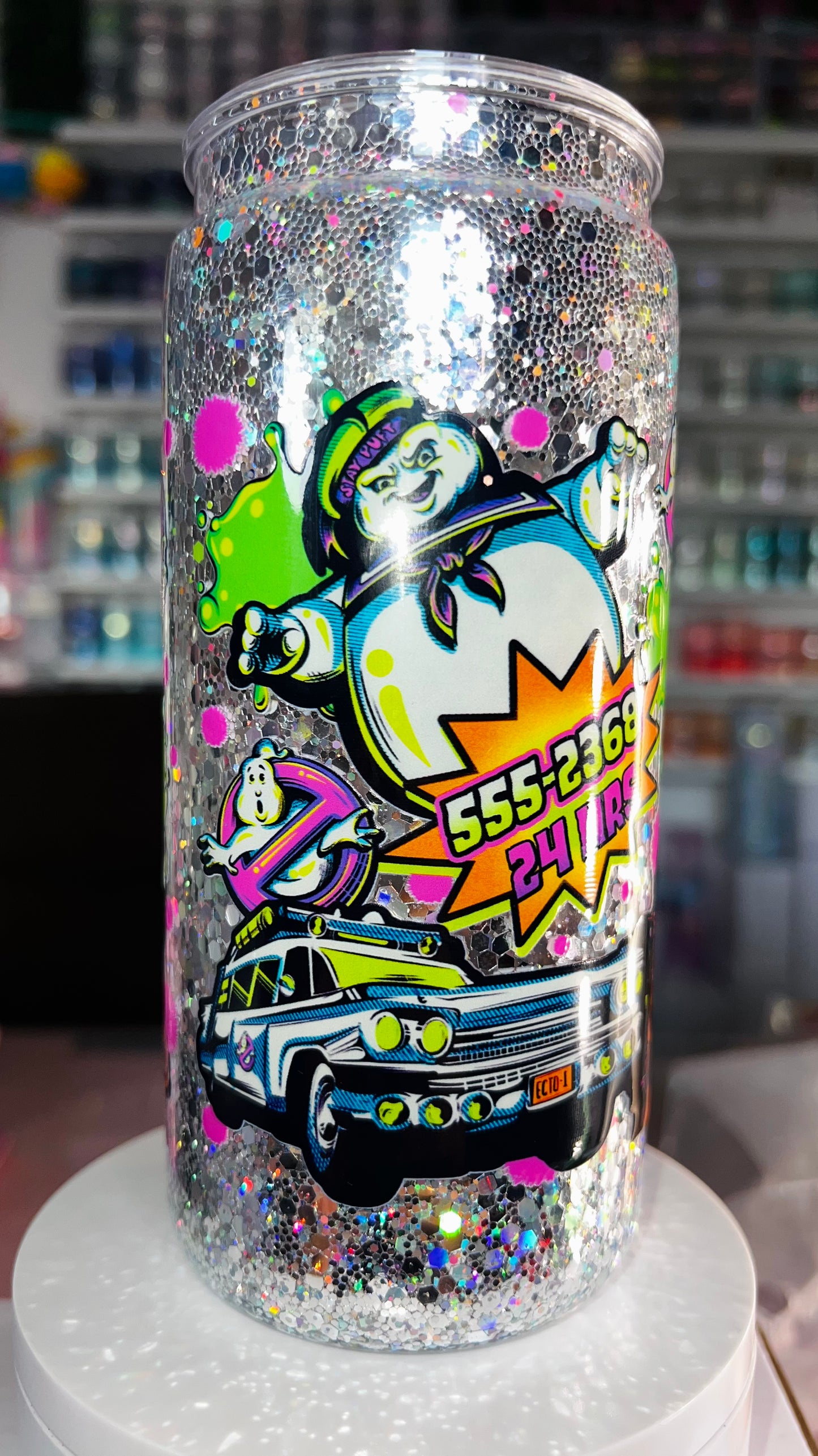 20 oz Acrylic Snow Globe Tumbler- Ghostbusters