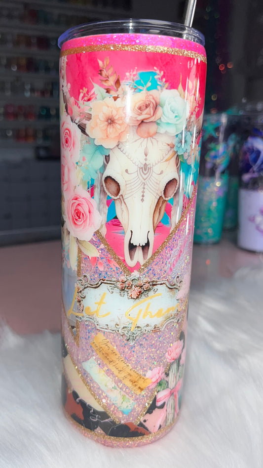 30oz Skinny Plump Tumbler-- Western Girly (Pre-Made)