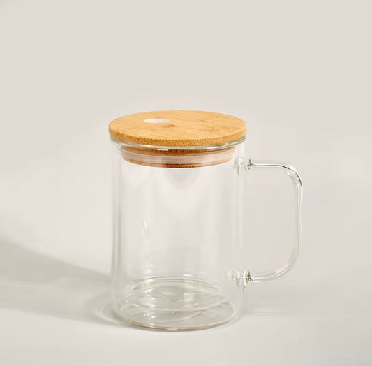 16oz Glass Snow Globe Mug