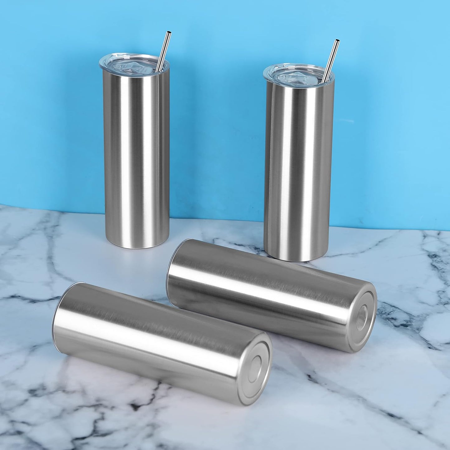 CUSTOM 30oz Stainless Steel EPOXY Skinny Tumbler