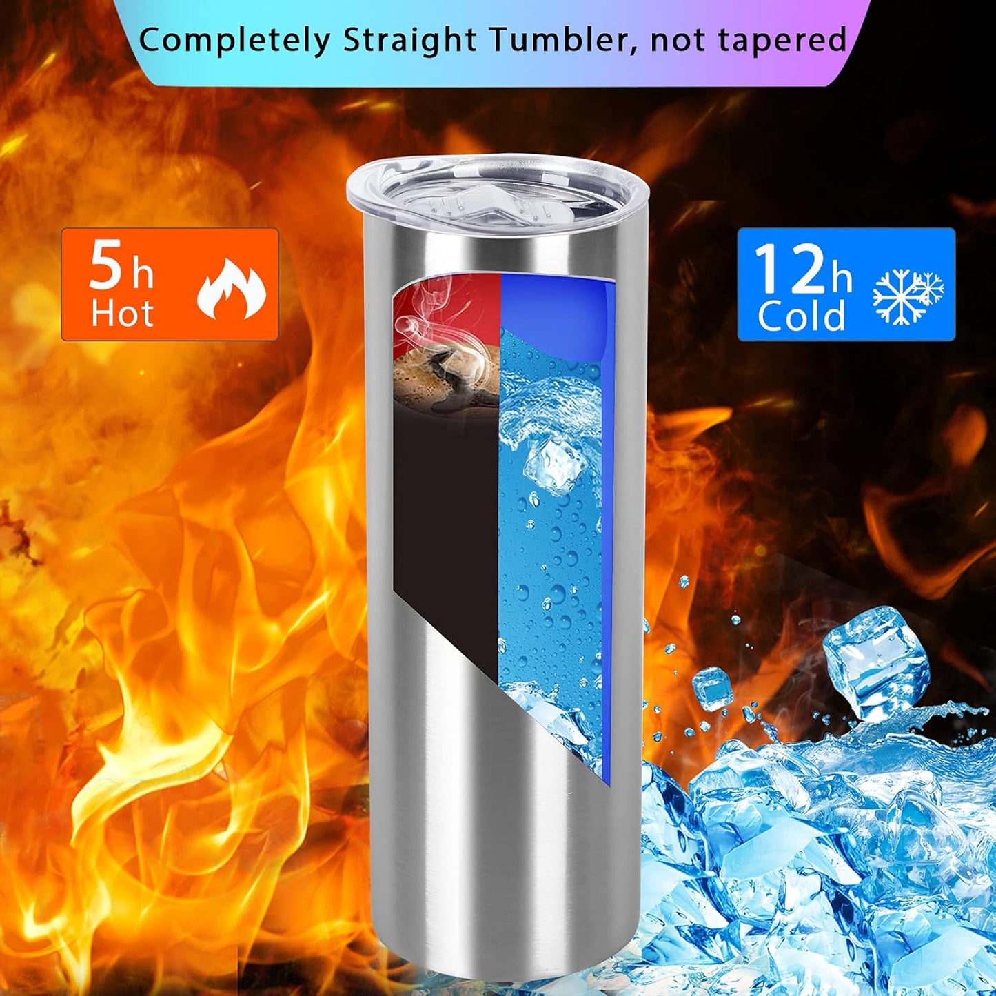 CUSTOM 30oz Stainless Steel EPOXY Skinny Tumbler