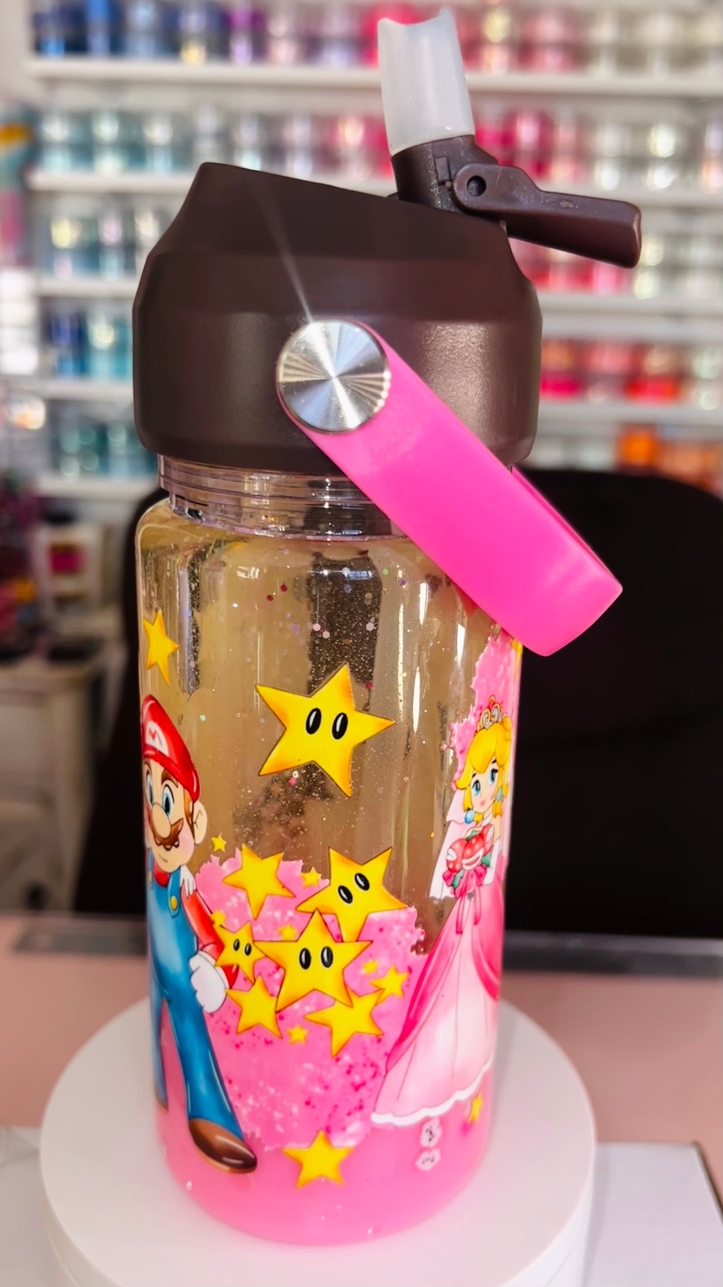 10oz Acrylic Snowglobe Tumbler for Kids