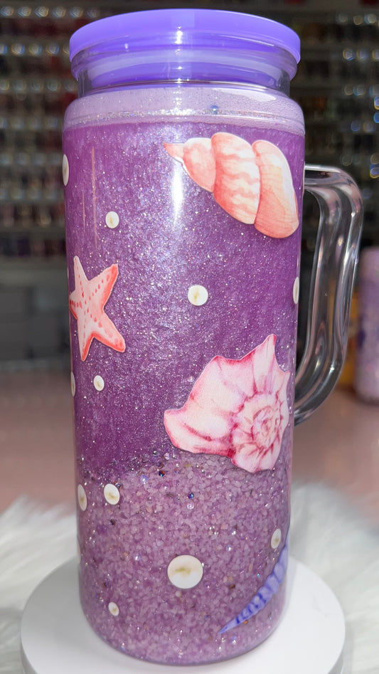 20oz Acrylic Snow Globe with Handle - Lilac Ocean