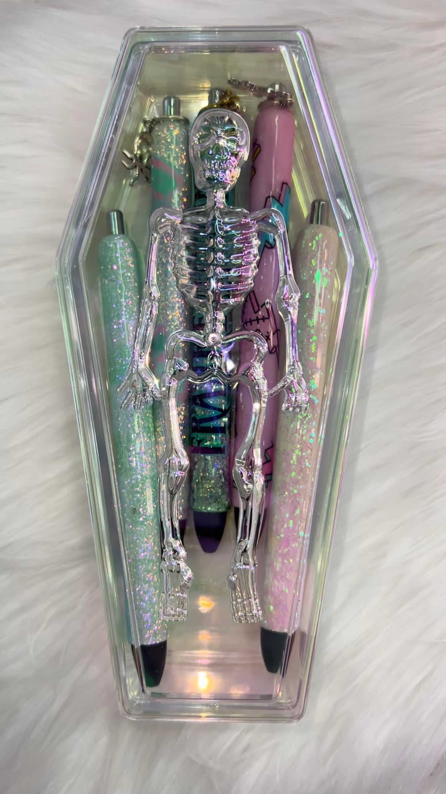 Packaging--💀 Iridescent Coffin Case
