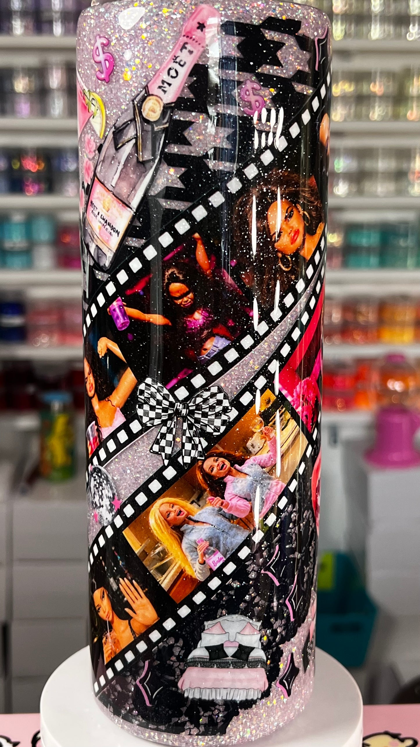 NEW!! 30oz Skinny Plump Tumbler-- Barbie Party