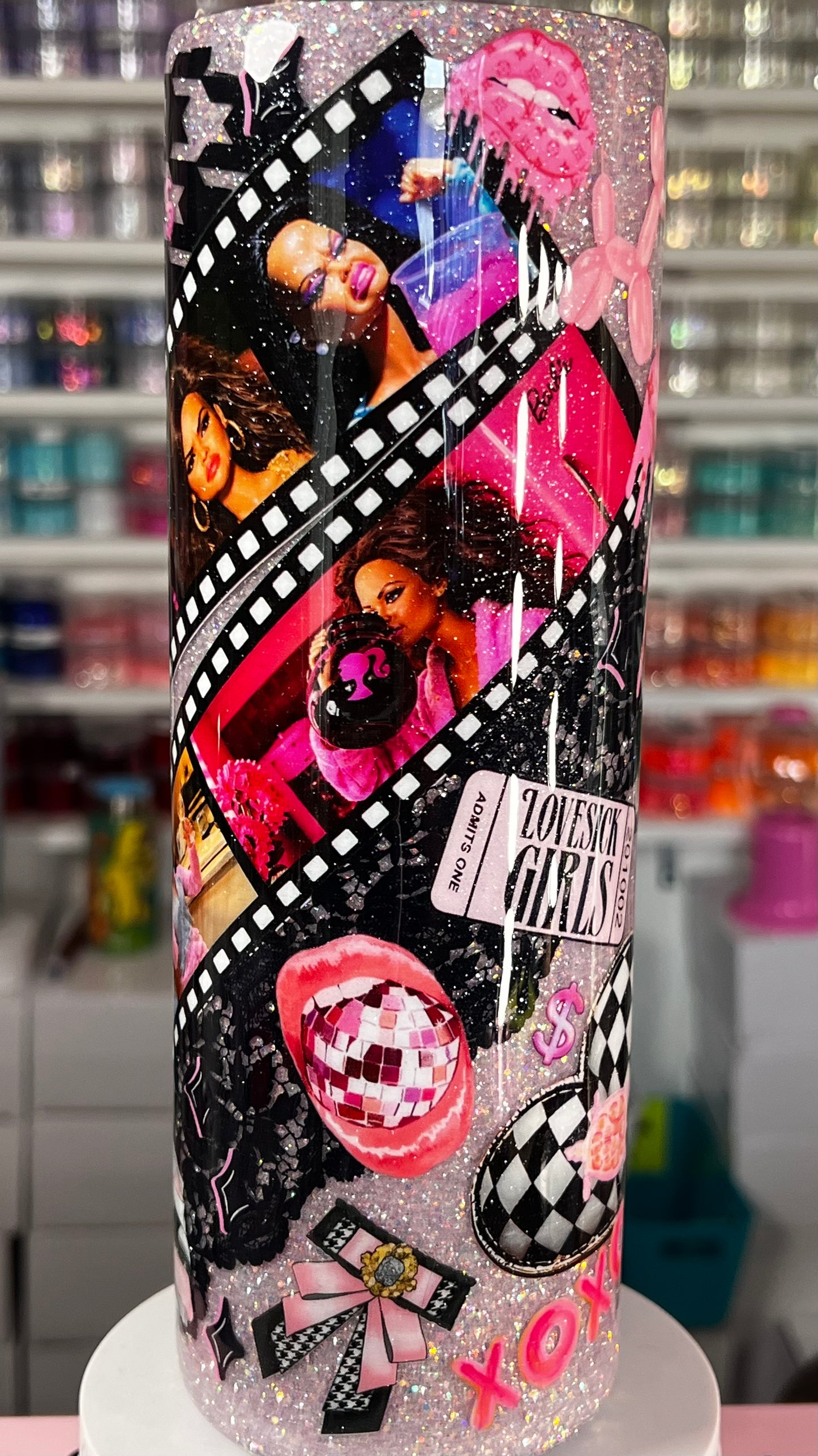 NEW!! 30oz Skinny Plump Tumbler-- Barbie Party