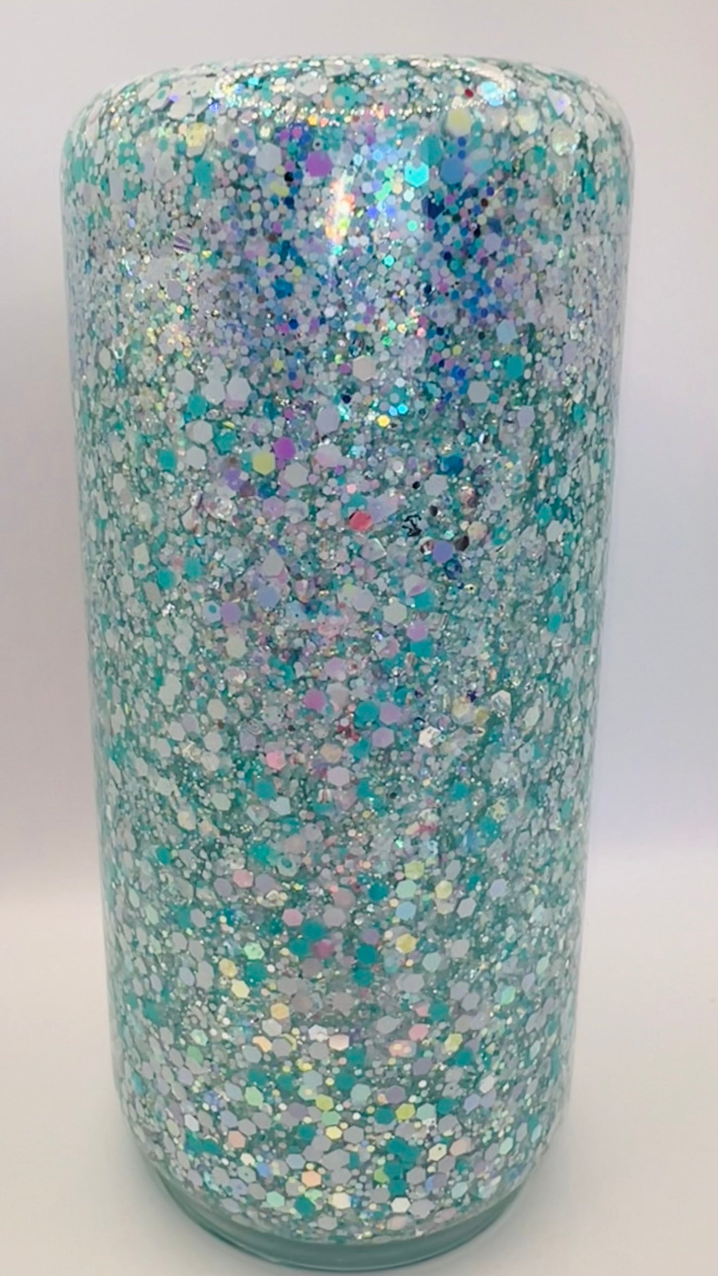 20oz Glass Snow Globe Tumbler -- Pretty & Petty (pre-made)